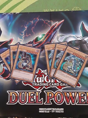 YUGIOH Dark Magician & Blue-Eyes White Dragon Playsets - Ultra Rare All Holo-image