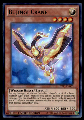 Yu-Gi-Oh! Bujingi Crane #CT11-EN005 Limited Edition Near Mint-image