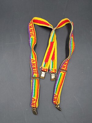 Vintage Little Orphan Annie Rainbow 🌈 Suspenders Pride LGBTQ Broadway Halloween-image