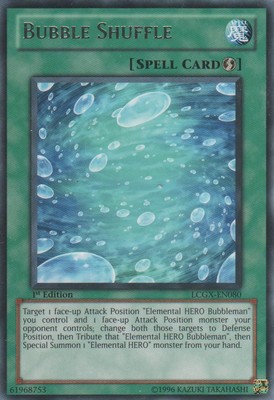 Bubble Shuffle - LCGX-EN080 - Rare - 1st Edition Near Mint Legendary Collection -image