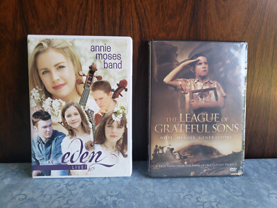 LOT 2 DVDs~ANNIE MOSES BAND - Eden: Live~LEAGUE OF GRATEFUL SONS New-image