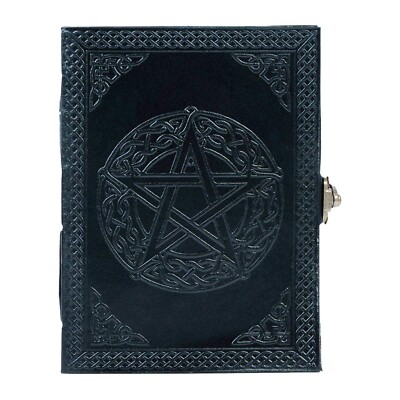 Handmade Leather Pentagon Journal/Writing Notebook Diary/Bound Daily Notepad ...-image
