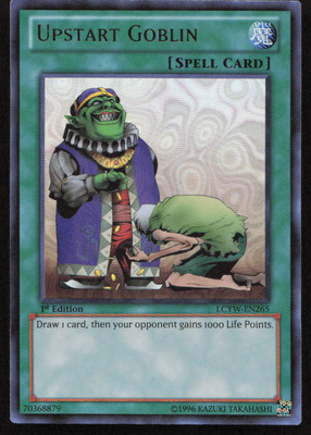 Yu-Gi-Oh TCG #LCYW-EN265 Upstart Goblin 1st Edition Ultra Rare LP-image