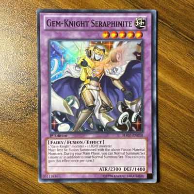 Gem-Knight Seraphinite LP HA07-EN058 1st Hidden Arsenal 7 Knight of Stars Yugioh-image