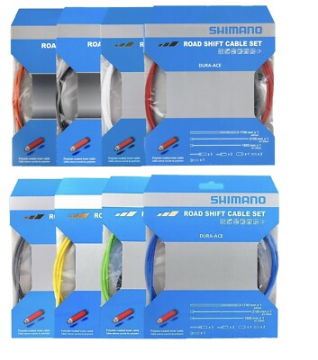 SHIMANO DURA-ACE ROAD SHIFTING CABLE SET 9000 (POLYMER COATING) ,COLOR OPTIONAL-image