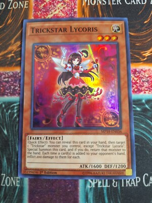 Yu-Gi-Oh! Trickstar Lycoris MP18-EN036 Super Rare 1st Edition Near Mint-image