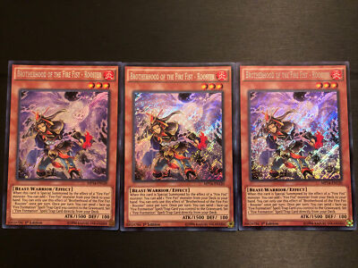 Set of 3, Brotherhood of the Fire Fist - Rooster YuGiOh TCG-image