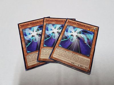 3x Yu-Gi-Oh 2015 Mega-Tin Mega Pack  #MP15-EN002 Galaxy Mirror Sage-image