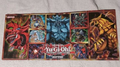  Yu-Gi-Oh! TCG Legendary Collection Egyptian Gods Cardboard Foldable Playmat-image