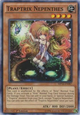 Traptrix Nepenthes - MP14-EN087 - Common - 1st Edition NM YuGiOh!  2014 Mega-Tin-image
