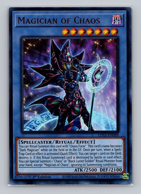 Magician of Chaos #LDS3-EN089 Ultra Rare Yugioh TCG Legendary Duelists Gold Foil-image
