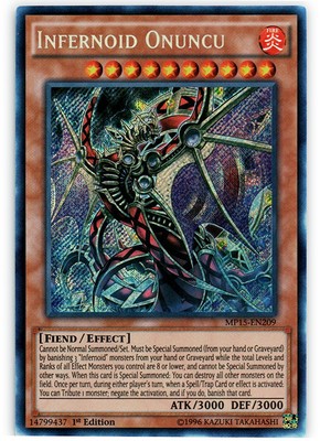 Yugioh! Infernoid Onuncu - MP15-EN209 - Secret Rare - 1st Edition Near Mint, Eng-image