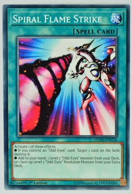 Yugioh Spiral Flame Strike LEDD-ENC16 Common 1st Edition-image