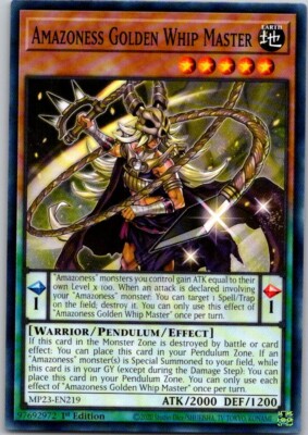 Yu-Gi-Oh Yugioh Amazoness Golden Whip Master MP23-EN219 Mega Tin Dueling Heroes-image