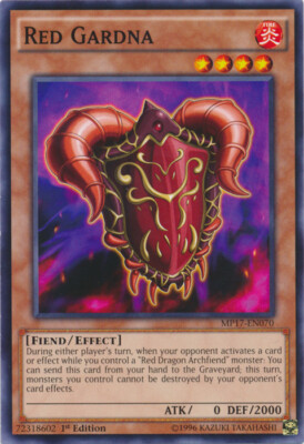 Red Gardna - MP17-EN070 - Common - 1st Edition NM YuGiOh!  2017 Mega-Tin Mega Pa-image