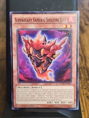Superheavy Samurai Soulfire Suit - 1st Edition - Yugioh Fire Monster - Vintage-image