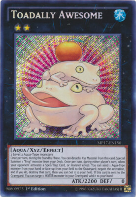 Yugioh! MP Toadally Awesome - MP17-EN150 - Secret Rare - 1st Edition Moderately -image