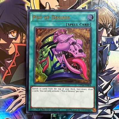 Yu-Gi-Oh! TCG Pot of Desires 2017 Mega-Tins Promos CT14-EN004 Limited Edition NM-image