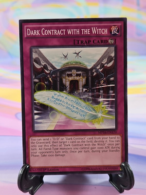 Yu-Gi-Oh TCG Card | Dark Contract with the Witch MP16-EN170 First Edition-image