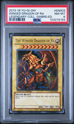 Yu-Gi-Oh! - Winged Dragon of Ra 2013-18 LC01-EN003 Limited Edition PSA 8-image