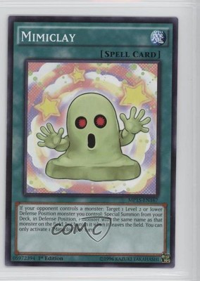 2015 Yu-Gi-Oh! Mega-Tins Mega Pack 1st Edition Mimiclay #MP15-EN167 0g4-image