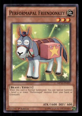 Yugioh Performapal Friendonkey #MP15-EN193 2015 Mega-Tins Mega Pack LP-image