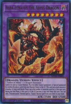 Yugioh Alba-Lenatus The Abyss Dragon  MP23 Ultra Rare NM 1st Edition -image