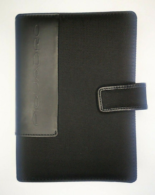 Piquadro Leather Synthetic Agenda Planner Organizer Cover Black Medium Italy-image