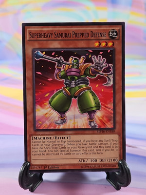 Yu-Gi-Oh TCG Card | Superheavy Samurai Prepped Defense MP16-EN180 First Edition-image
