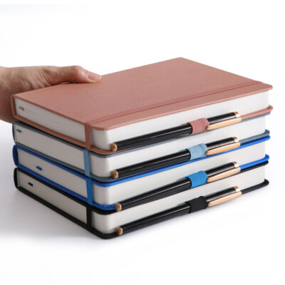 Thick PU Leather Cover Journal A5 Notebook Lined Paper Writing Diary 300 Pages-image