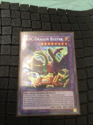 Yugioh ABC-Dragon Buster LCKC-EN059 Secret Rare 1st Ed NM-image