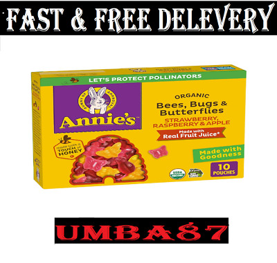 Annie's Organic Bees, Bugs, and Butterflies Fruit Flavored Snacks, Halloween Can-image