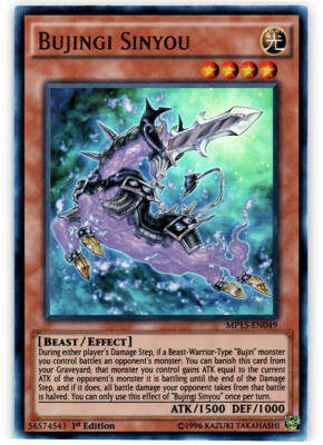 Bujingi Sinyou - MP15-EN049 - Ultra Rare - 1st Edition NM YuGiOh!  2015 Mega-Tin-image
