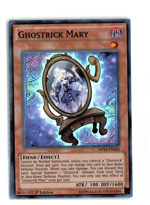 Ghostrick Mary Yugioh - MP14-EN203 1st Edition - Super Rare - NM-image