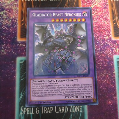 Yu-Gi-Oh! Gladiator Beast Nerokius MP15-EN051 1st Edition Secret Rare NM-image