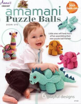 NEW ANNIES CROCHET AMAMANI PUZZLE BALLS 6 PLAYFUL DESIGN-image