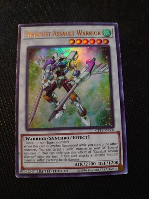 Yu-Gi-Oh! TCG Stardust Assault Warrior 2018 Mega-Tins Promos CT15-EN008 Limited…-image