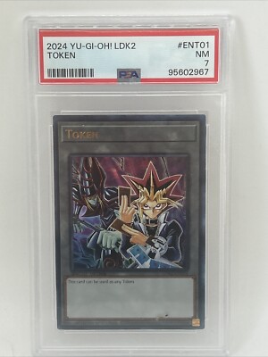 Yu-Gi-Oh! TCG Token Legendary Decks II LDK2-ENT01 Limited Edition PSA 7-image