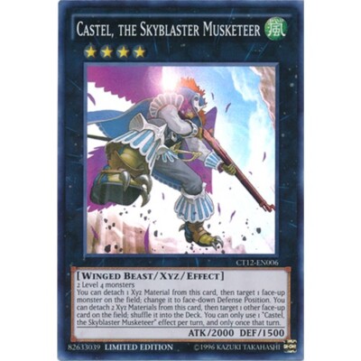 Castel, the Skyblaster Musketeer - CT12-EN006 - Super Rare - Limited Edition x1 -image