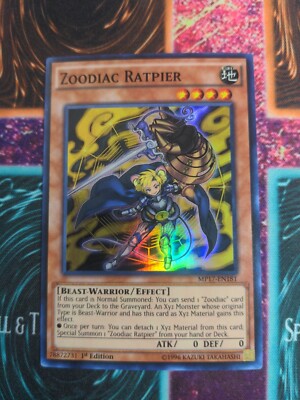 Yu-Gi-Oh! Zoodiac Ratpier MP17-EN181 1st Edition Super Rare NM -image