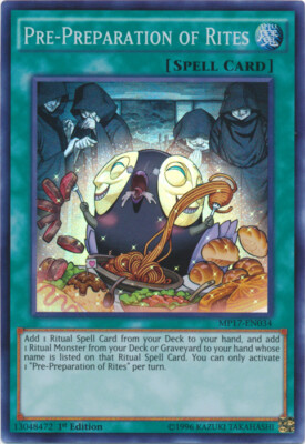 Yugioh! HP Pre-Preparation of Rites - MP17-EN034 - Super Rare - 1st Edition Heav-image