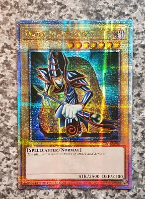 Yugioh ATTRIBUTE MISPRINT Germany Darkness LC01-EN005 Dark Magician QCSR MINT-image