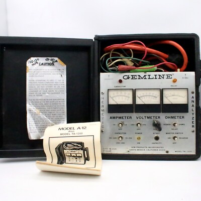 Hermetic Unit & Component Analyzer Gemline Model TA-1200 
