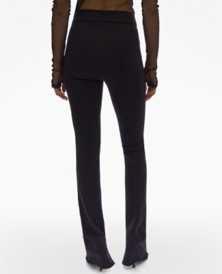 Helmut Lang Black Ponte Legging Retail $295-WORN 1x-annie bing-beard-theory-alc-image