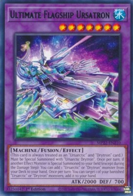 1x Ultimate Flagship Ursatron - 1 NM Eng YuGiOh - 2022 Mega Tin - Pharoah's Gods-image