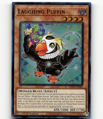 Yugioh Laughing Puffin 25th Anniv. Tin: Dueling Heroes Mega Pack-image