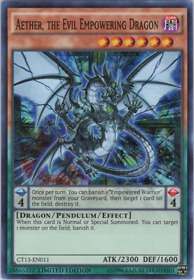 Aether, the Evil Empowering Dragon NM (#3) LTD 2016 Mega-Tins (CT13) Yugioh-image