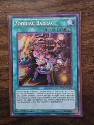 Yu-Gi-Oh! Zoodiac Barrage MP17-EN212 1st Edition Secret Rare 2017 Tin NM-image