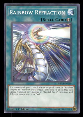 Yugioh Rainbow Refraction #MP19-EN069 2019 Gold Sarcophagus Tin Mega Pack LP-image