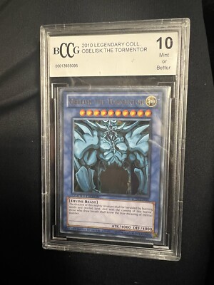 YUGIOH TCG Obelisk the Tormentor 2010 Legendary Collection Beckett BCCG 10-image